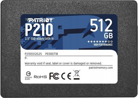 Patriot P210 512GB 2,5" (P210S512G25)
