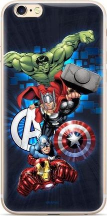 ERT Marvel z nadrukiem Avengers 001 do iPhone 8 / iPhone 7 granatowy (MPCAVEN128) 