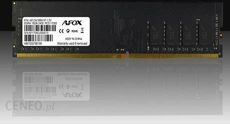 AFOX 16GB DDR4 2400MHz CL17 (AFLD416ES1P) - Pamięć RAM - Opinie i ...