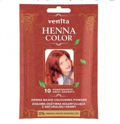 Venita Henna Color ziołowa odżywka koloryzująca z naturalnej henny 10 Owoc Granatu