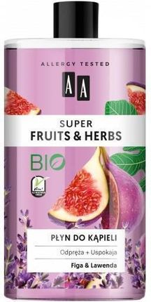 Aa Super Fruits&Herbs Płyn Do Kąpieli Figa&Lawenda 750 ml