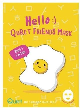 Quret Hello:) Friends Mask Maska Do Twarzy W Płachcie Jajko 25G