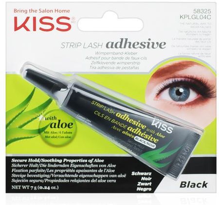 kiss Klej Do Sztucznych Rzęs Z Aloesem  Strip Lash Adhesive Black 7 g