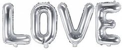 Zdjęcie Partydeco Balon Foliowy Love 140X35Cm Srebrny - Piastów