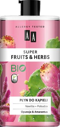 Aa Super Fruits&Herbs Płyn Do Kąpieli Opuncja&Amarantus 750 ml