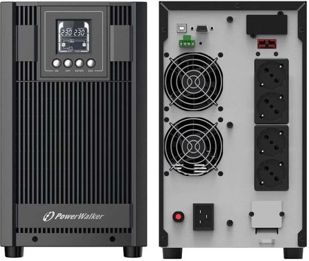 PowerWalker UPS Online 3000VA 2700W - Gruppo Continuità Con 5 Prese HID Nero