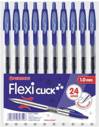 Penmate Długopis Flexi Click Niebieski (24Szt)