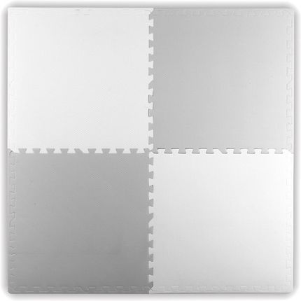 Ricokids Mata Piankowa/Puzzle Biały/Szary 60X60Cm 4Szt.