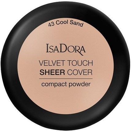 IsaDora Velvet Touch Sheer Cover Compact Powder 43 Cool Sand Puder w kompakcie 7,5g
