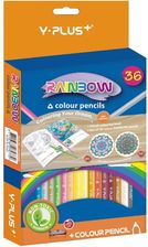 Zdjęcie Kredki Ołówkowe Rainbow + Temperówka 36 Kol - Sierpc