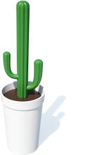 QUALY Cacbrush biało zielona szczotka do wc z pojemnikiem plastikowym
