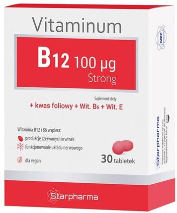 STARPHARMA Vitaminum B12 100 mcg Strong 30tabl.
