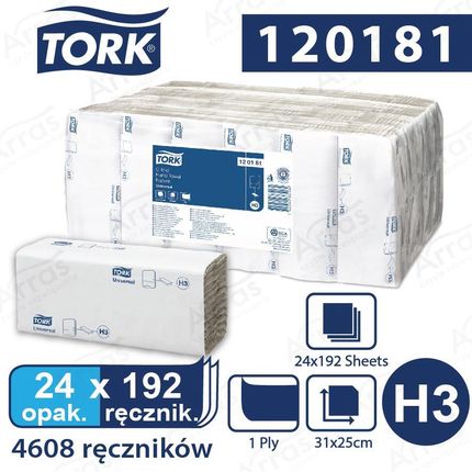 Tork H3 Ręcznik Szary C Fold (120181)