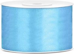 Zdjęcie Partydeco  Tasiemka satynowa, błękit, 38mm/25m  - Nieszawa