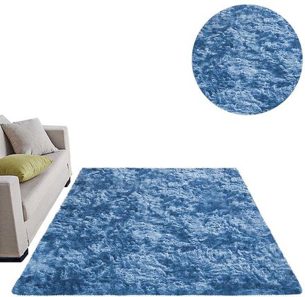 Dywan Ombre Shaggy Strado 120x160 OmbreNavy Ciemny Niebieski Niebieski