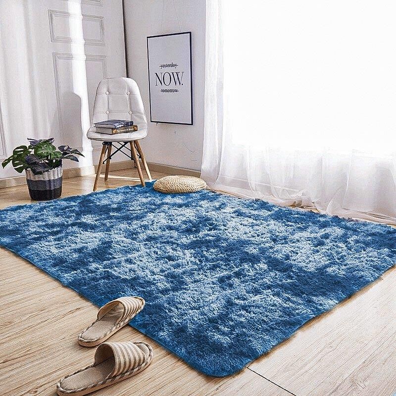 Dywan Ombre Shaggy Strado 120x170 OmbreNavy Ciemny Niebieski Niebieski