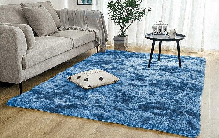 Dywan Ombre Shaggy Strado 120x170 OmbreNavy Ciemny Niebieski Niebieski