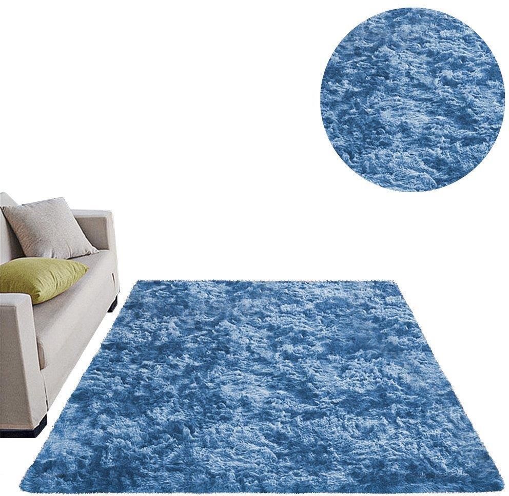 Dywan Ombre Shaggy Strado 120x170 OmbreNavy Ciemny Niebieski Niebieski