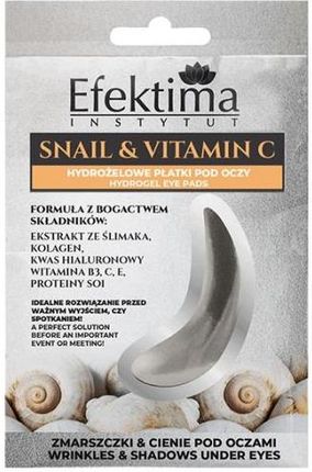 Efektima Płatki Hydrożelowe Pod Oczy Snail & Vitamina C 1 Para