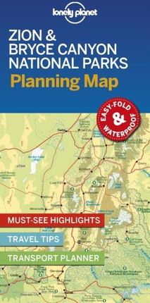 Lonely Planet Zion &amp; Bryce Canyon National Parks Planning Map Lonely Planet