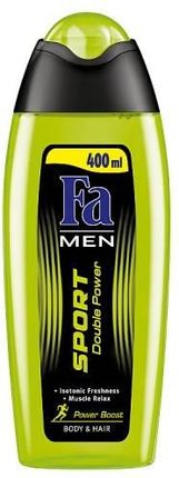 Fa Men Sport Double Power Shower Gel Żel Pod Prysznic Do Mycia Ciała I Włosów Dla Mężczyzn 400Ml
