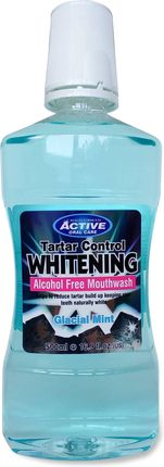 Active Oral Care Whitening Antibacterial Mouthwash Płyn Do Płukania Jamy Ustnej Z Fluorem Glacial Mint 500Ml