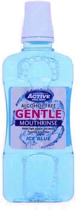 Active Oral Care Gentle Mouthrinse Bezalkoholowy Płyn Do Płukania Jamy Ustnej Z Fluorem Ice Blue 500Ml