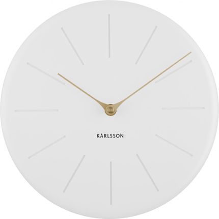 Karlsson Zegar Ścienny Sole Polyresin Biały Mat (Ka5772Wh)