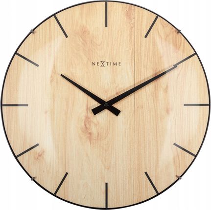 Nextime Zegar Ścienny Edge Wood Dome (3249)