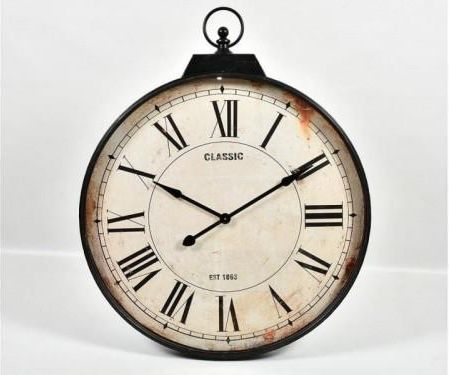 Belldeco Zegar Ścienny Postarzany Vintage Classic (C19Tc016N4Q1)