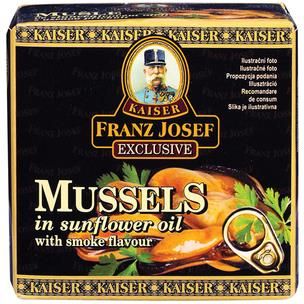 Franz Josef Kaiser Małże w oleju słonecznikowym o aromacie dymu 80 g