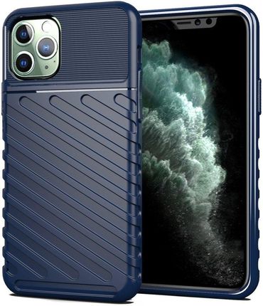 Hurtel Thunder Case elastyczne pancerne etui pokrowiec iPhone 11 Pro Max niebieski 