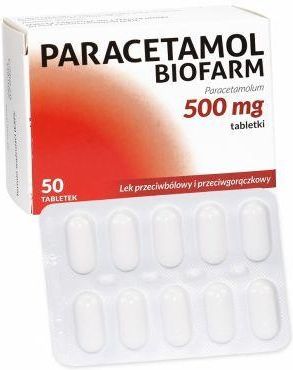 Paracetamol Biofarm 500 mg x 50 tabl - Opinie i ceny na Ceneo.pl