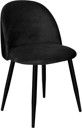 Krzesło tapicerowane Soul Velvet czarny