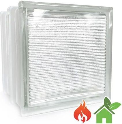 Glasspol Pustak Szklany 198 Xenon E60 Ei15 1,7 W/M2*K Energooszczędny 19 X 19 X 16Cm