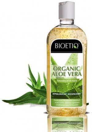 Bioetiq Żel Organiczny Aloe Vera Do Mycia Twarzy Ciała Włosów 300Ml
