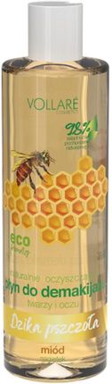 Vollare Cosmetics Vollare Dzika Pszczoła Naturalnie Oczyszczający Płyn Do Demakijażu Twarzy I Oczu Miód Nagietek 400Ml