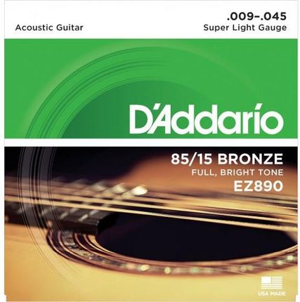 D'Addario Ez890 Struny Do Gitary Akustycznej 9-45