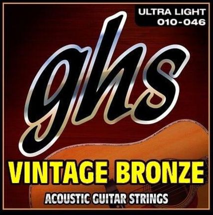 Struny Do Gitary Akustycznej Ghs Vintage Bronze 10-46