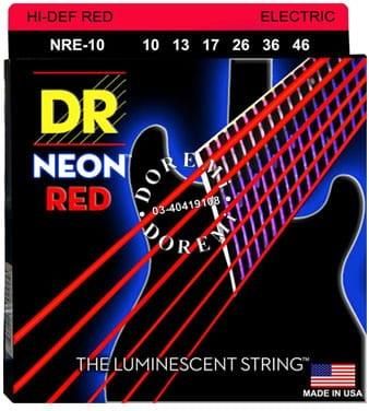 Struny Dr Neon Hi-Def Red Electric K3 Coating 10-46 (Nre-10)