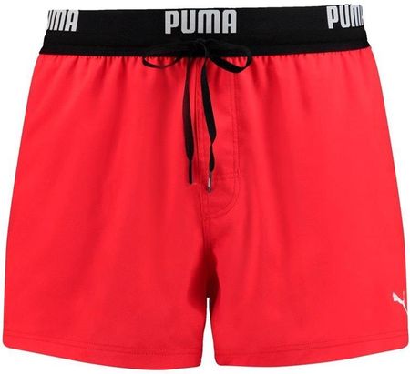Puma Kąpielówki Swim Men Logo 90765902 - Czerwony