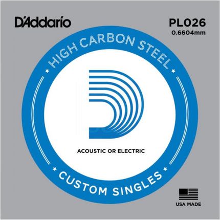 Daddario PL026 - struna .026 do gitary elektrycznej lub akustycznej