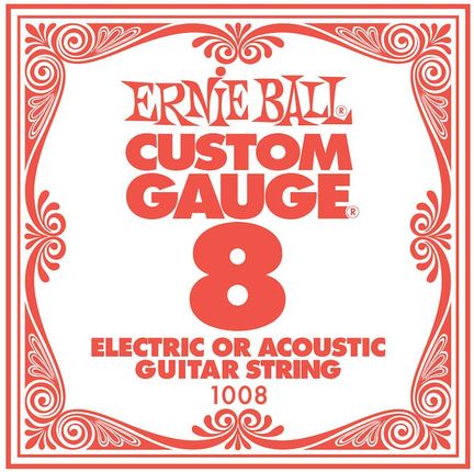 Ernie Ball 1008 - struna .008 do gitary elektrycznej lub akustycznej