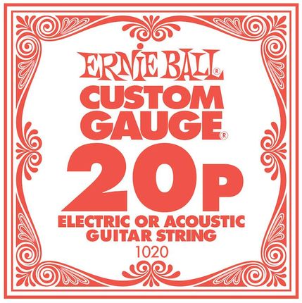Ernie Ball 1020 - struna .020 do gitary elektrycznej lub akustycznej