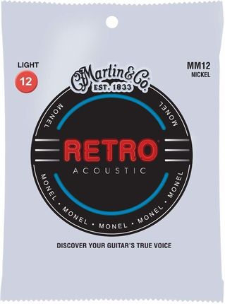 Martin MM12 Retro Acoustic Guitar Strings, Light