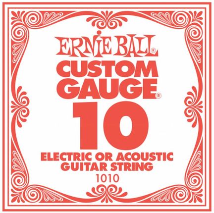 Ernie Ball 1010 - struna .010 do gitary elektrycznej lub akustycznej