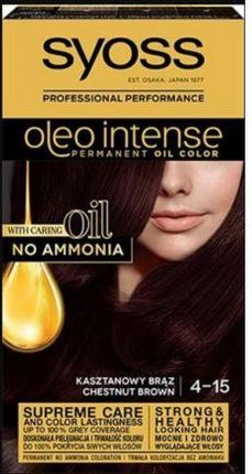 Syoss Farba do włosów Oleo 4-15 kasztanowy brąz