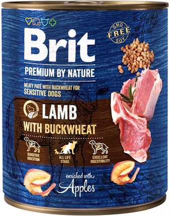 Brit Premium By Nature Lamb With Buckwheat 6X800G