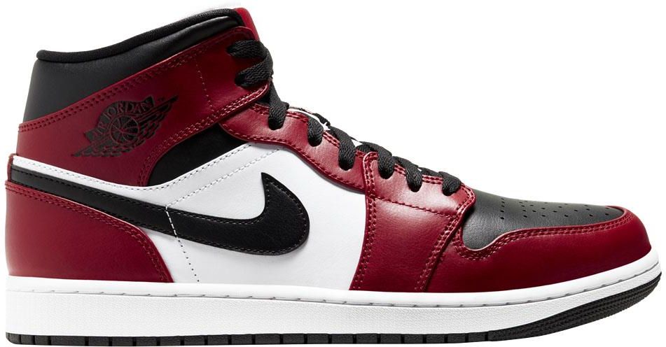新品　NIKE JORDAN 1 MID CHICAGO BLACK TOE Jordan 1 Mid Chicago Black Toe (GS) - 554725-069 - N-Hype