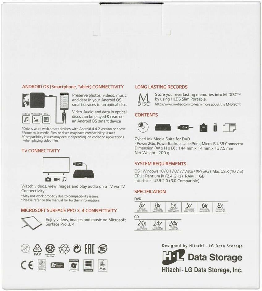 Hitachi DVD-RW HLDS GP95NB70 czarny (GP95NB70AHLE10B)